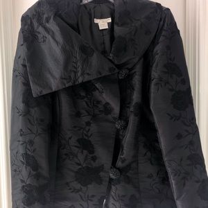Black jacquard top
